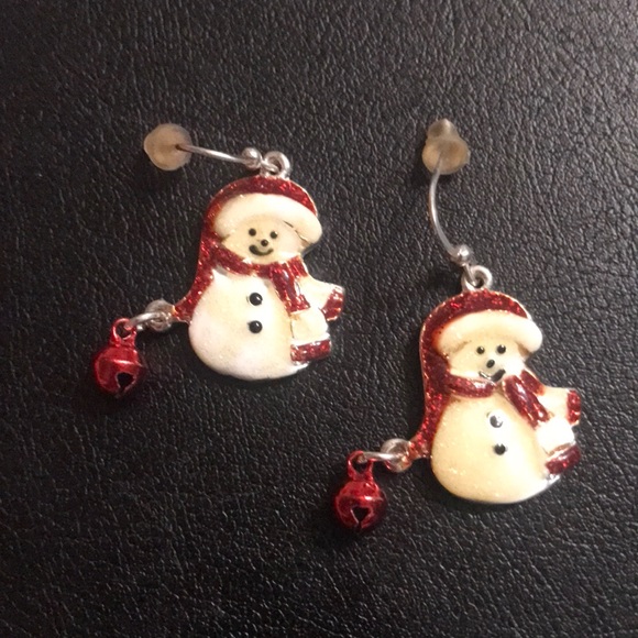 Snowman earrings - Picture 1 of 3